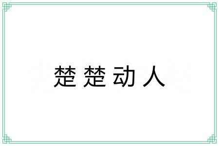 楚楚动人