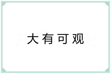 大有可观