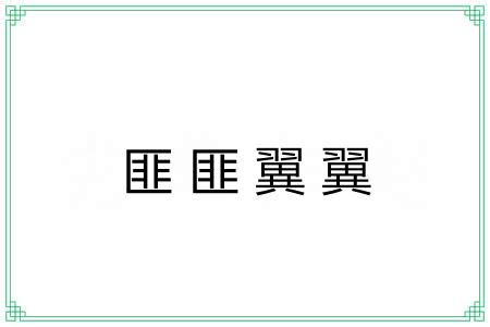 匪匪翼翼